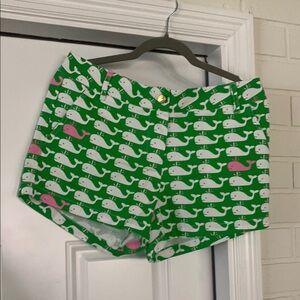 Shorts with Whale Pattern